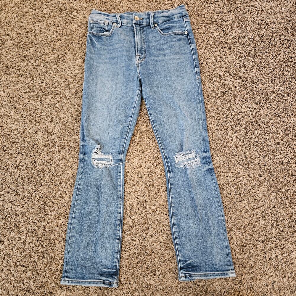Good American Good Legs Stovepipe Jeans 8/29